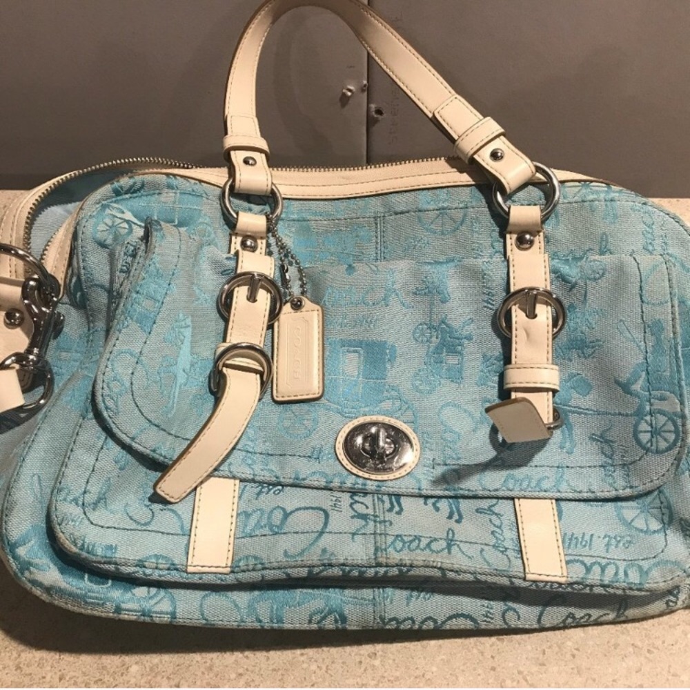 Coach bag with matching wallet